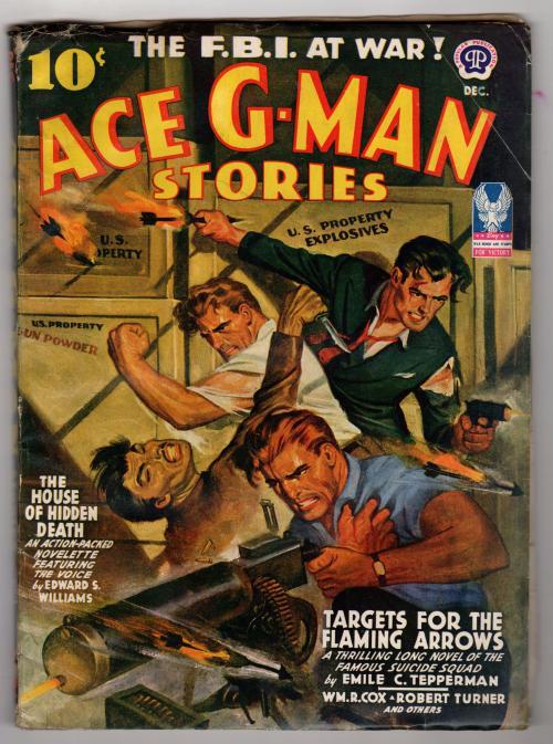Ace G-Man Dec 1942 Oriental Menace Cover Art