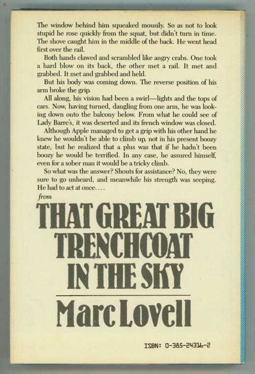 That Great Big Trench Coat in the Sky by Marc Lovell (First Edition)