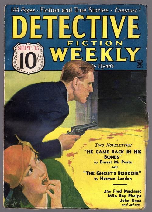 Detective Fiction Weekly Sep 15 1934 Coughlin Cvr Poate; Landon - Pulp
