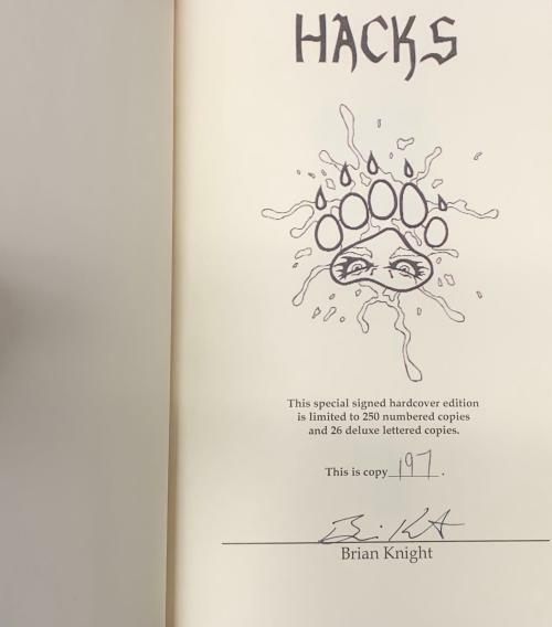Hacks by Brian Knight (First Edition) Limited Signed Copy #197