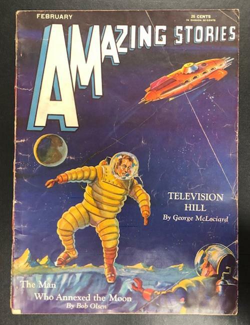 Amazing Stories Feb 1931 Morey Cover