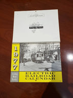 7 Vintage Electric Railroad Calendars, Golden West Books 1971, 1972, 1977, 1978