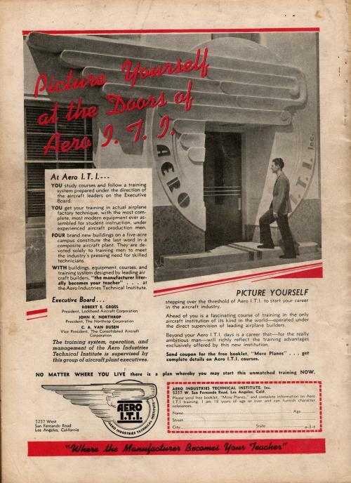 Air Trails Nov 1937 Frank Tinsley Cvr; Bill Barnes Novel by George L. Eaton Pulp