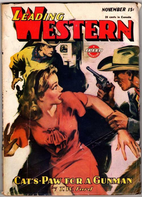 Leading Western Nov 1945 Pulp T.W. Ford
