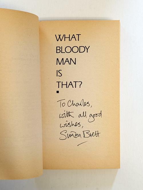 What Bloody Man is That? by Simon Brett Signed