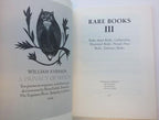 Rare Books III (Catalogue)