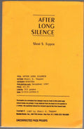 After Long Silence by Sheri S. Tepper (First Printing) Proof