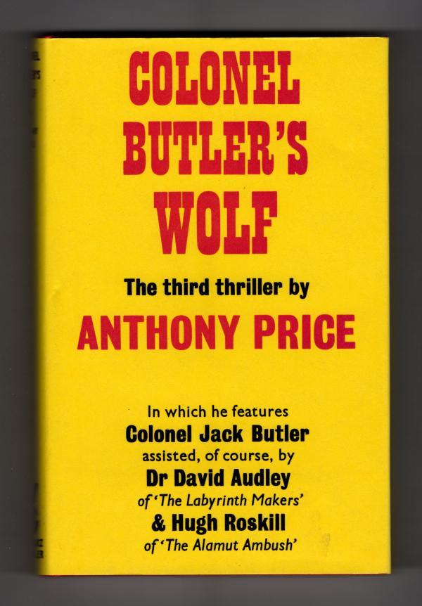 Colonel Butler's Wolf by Anthony Price Publisher's File Copy