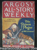 Argosy Aug 05, 1922 Cool Cvr the Poison Plague, Leinster