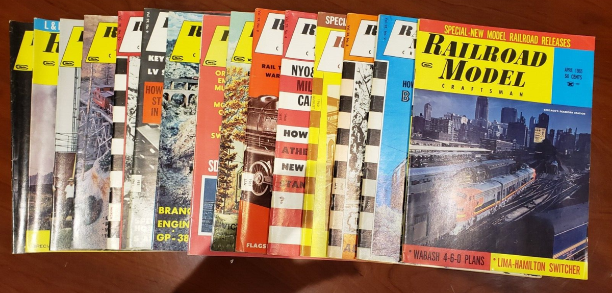 Lot of Railroad Model Craftsman Magazines - 82 Issues 1950's-2000's