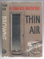 Thin Air by Howard Browne (First Edition)