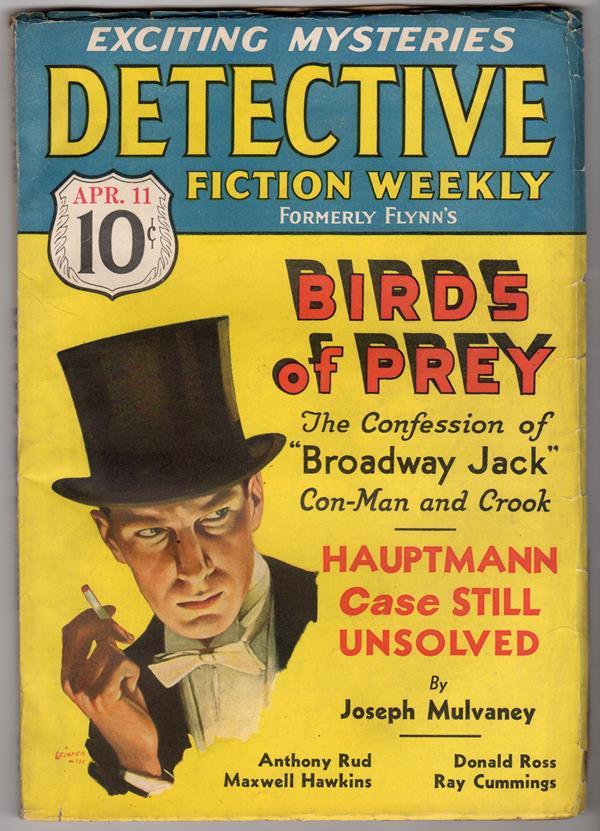 Detective Fiction Weekly Apr 11 1936 C.J. Daly Satan Hall - High Grade