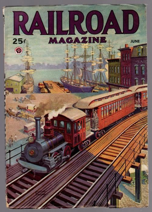 Railroad Magazine Jun 1945 Aurion M. Proctor Cvr; Don Waters: