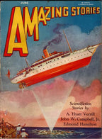 Amazing Stories Jun 1930 Leo Morey Cvr; John W. Campbell, Jr.; Edmond Hamilton