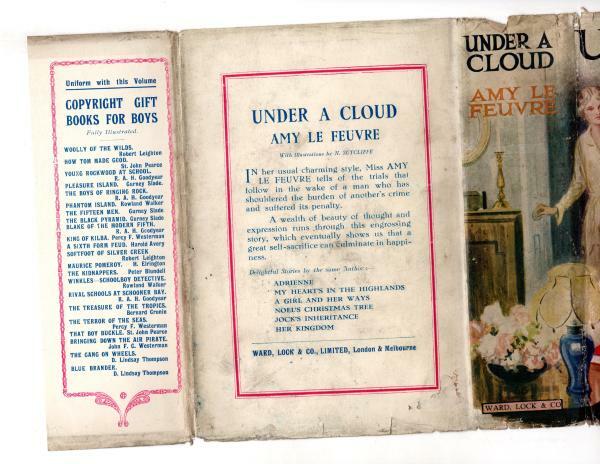 Under A Cloud by Amy Le Feuvre (First Edition) Ward File Copy