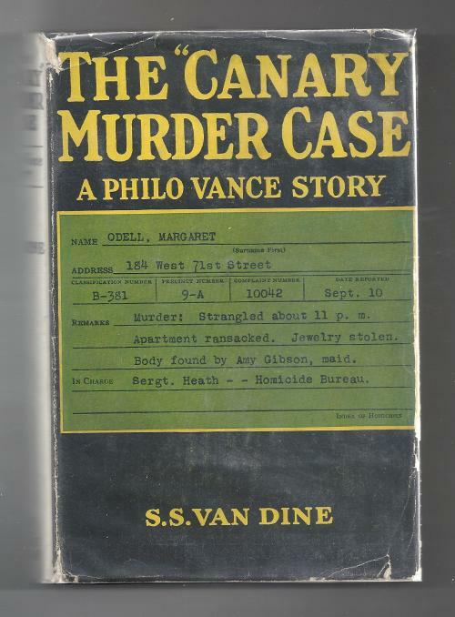The Canary Murder Case by S. S. Van Dine (Photoplay)