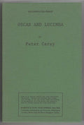Oscar and Lucinda by Peter Carey (First Printing) ARC, Proof
