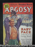 Argosy Jan 02, 1937 Boxing Cvr, McCulley,Max Brand - High Grade