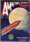 Amazing Stories Oct 1935 Rocketship cover
