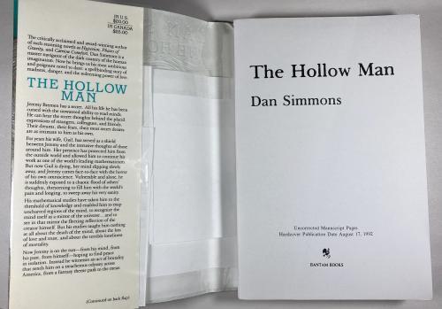 The Hollow Man by Dan Simmons (Uncorrected Manuscript Pages)