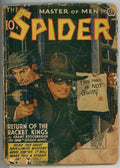 The Spider Jul 1942 Rafael DeSoto Cvr, Lynch mob illust, Ed Race story FAX bk...