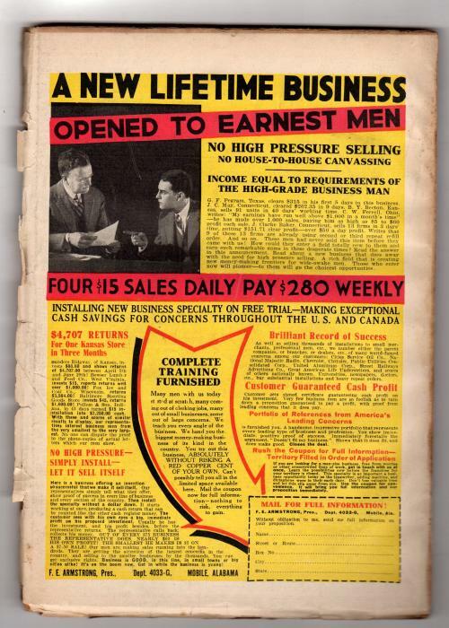 Detective Fiction Weekly Jul 21, 1934 Gangster Cvr