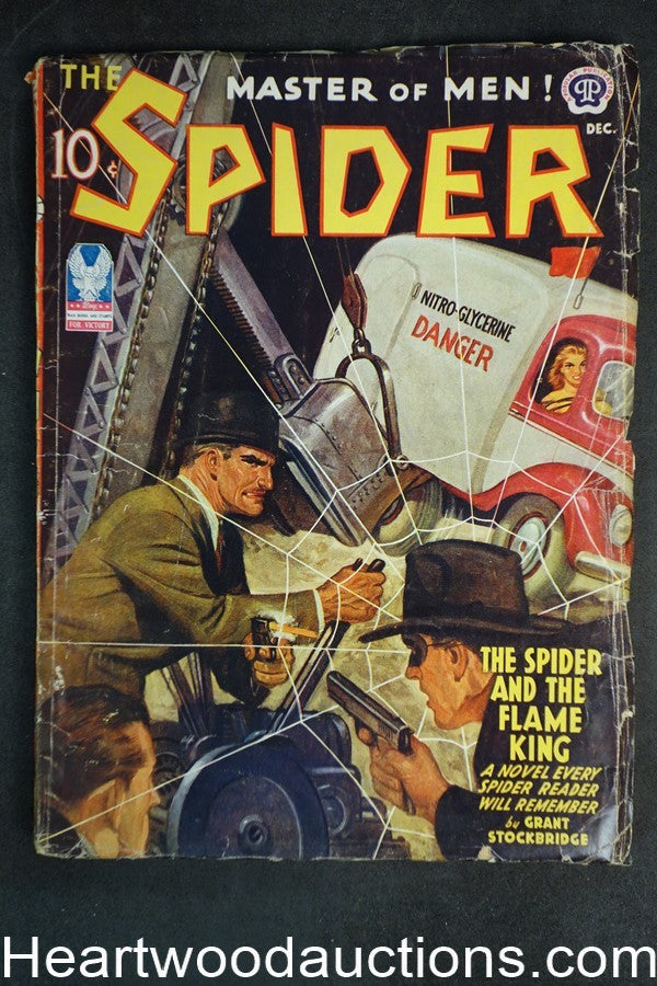 The Spider Dec 1942 Rafael DeSoto Cvr Great action!