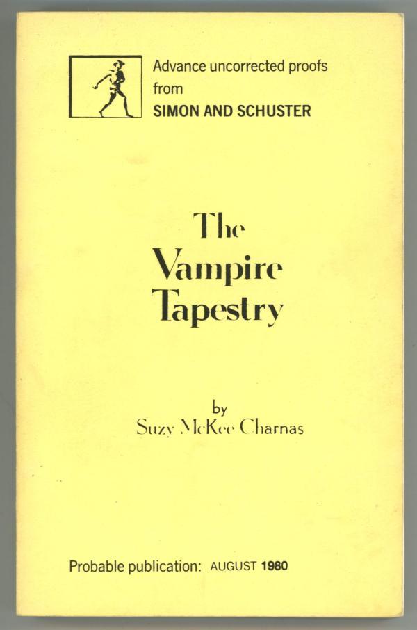 The Vampire Tapestry by Suzy McKee Charnas Advanced Uncorrected Proof