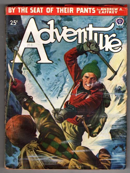 Adventure Mar 1947 Peter Stevens Cover; Andrew A. Caffrey