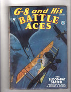 G 8 Battle Aces Jan 1936 Wild Flying Batmen Cover - The Blood Bat Staffel