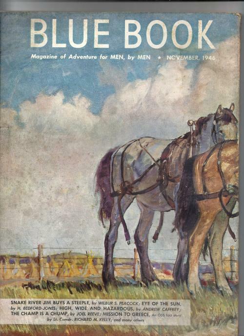 Blue Book Nov 1946 Stoops Cvr; H. Bedford-Jones