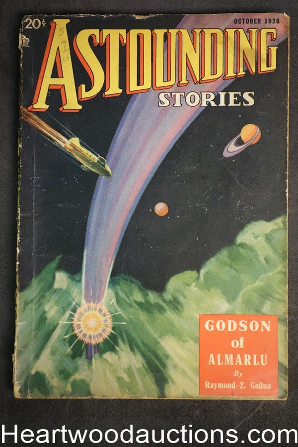 "Astounding" Oct 1936 Wandrei, Leinster, Binder