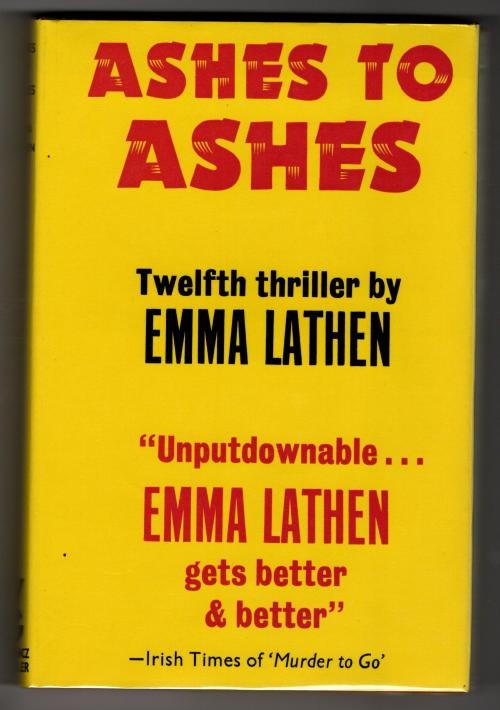 Ashes to Ashes by Emma Lathen (First UK Edition) Gollancz Thriller