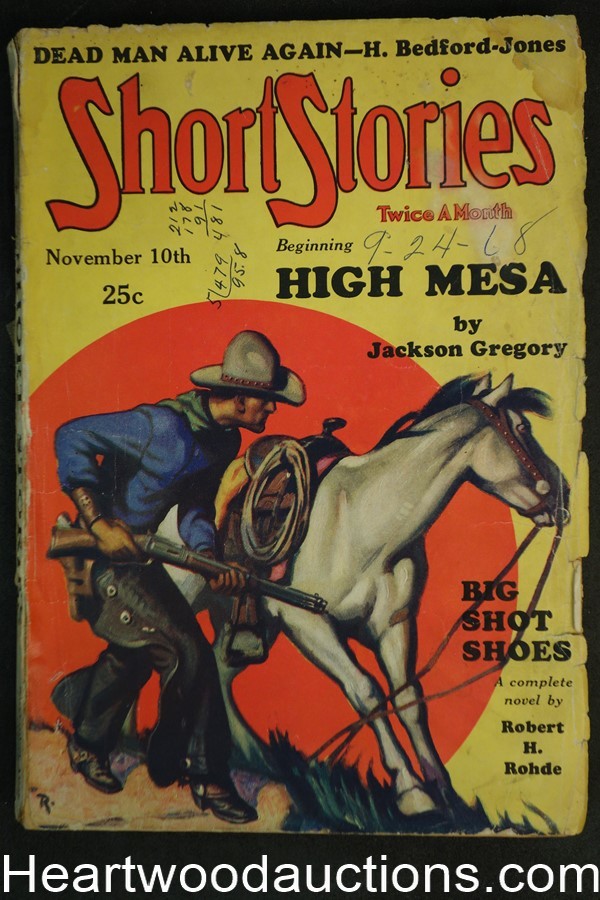 Short Stories Nov 10, 1932 William Reusswig Cvr, H. Bedford Jones