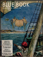 Blue Book Jan 1946 Stoops Cvr; H. Bedford-Jones; Gelett Burgess; Tom Gill