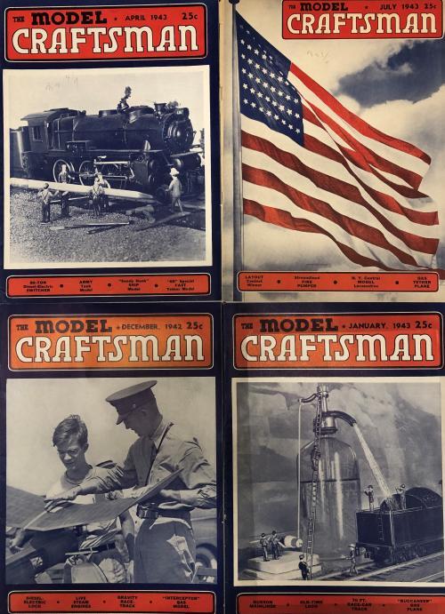 Lot of 10 "The Model Craftsman" 1940's