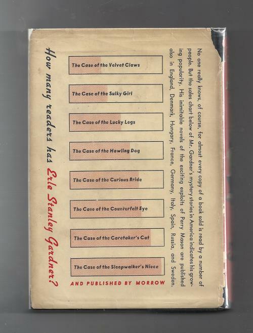 The Case of the Stuttering Bishop by Erle Stanley Gardner (First Edition)