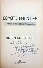 Coyote Frontier by Allen M. Steele (First Edition) Signed