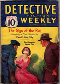 Detective Fiction Weekly Sep 2, 1933 Carroll John Daly Wild Cvr