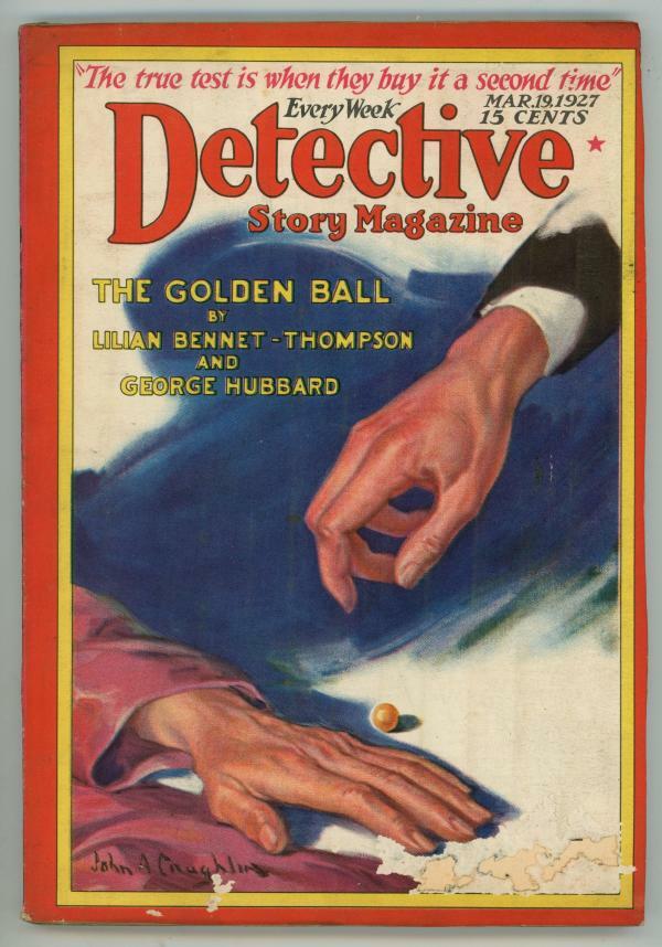 Detective Story Magazine Mar 19 1927 Coughlin Cover Art, Trimmed Pulp