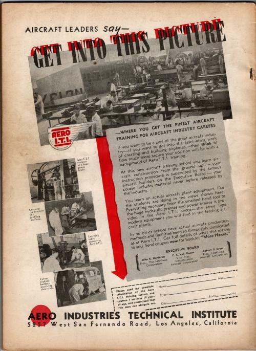 Air Trails Feb 1938 Pulp Frank Tinsley Cvr; Bill Barnes Air Novel by George L...