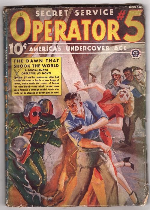Operator #5 Nov-Dec 1938 GG Cover by Howitt, Curtis Steele - Pulp