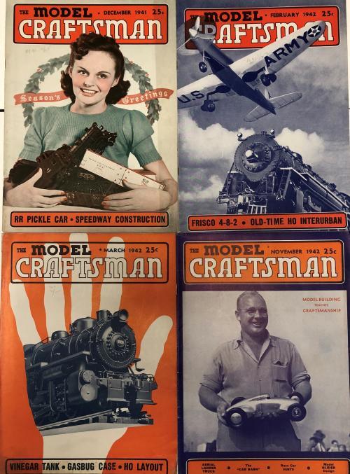 Lot of 10 "The Model Craftsman" 1940's