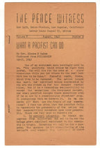 The Peace Witness Vol. 5 #2 1942
