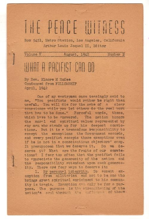 The Peace Witness Vol. 5 #2 1942