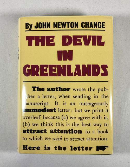The Devil in Greenlands by John Newton Chance (1st Printing) File Copy, FAX DJ