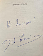 Driving Force by Dick Francis (First UK Edition) Signed
