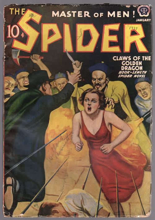 The Spider 1939 Jan Oriental Menace / GG Cover Art - Pulp