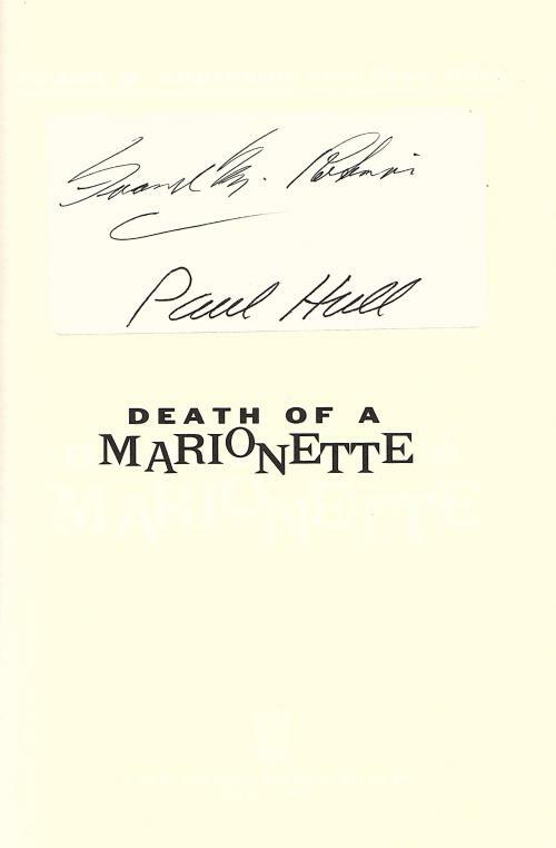 Death of a Marionette by Frank M. Robinson (First Edition) Signed