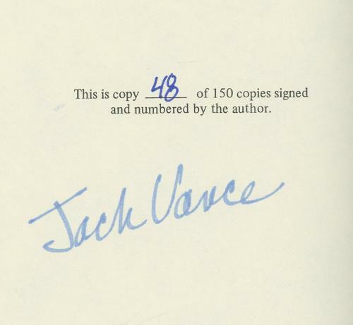 The Face by Jack Vance (First Edition) Signed